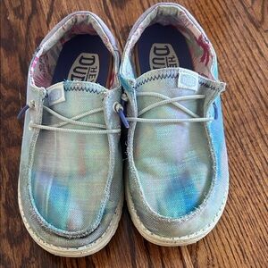 Hey Dude Kids' Blue and Gray Moccasins
